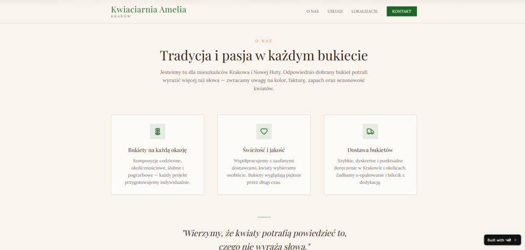 <div class="sponsor-tag" style="font-size:13px; color:#777; font-weight:bold; margin-bottom:6px;">
Artykuł sponsorowany
</div>Kwiaciarnia Amelia Nowa Huta bukiety, wiązanki Kraków